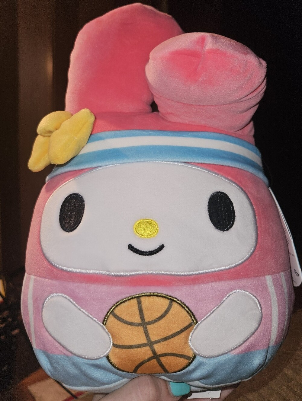 NWT Squishmallows My Melody with Basketball & Blue Headband 8" Hello Kitty Plush